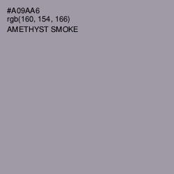 #A09AA6 - Amethyst Smoke Color Image